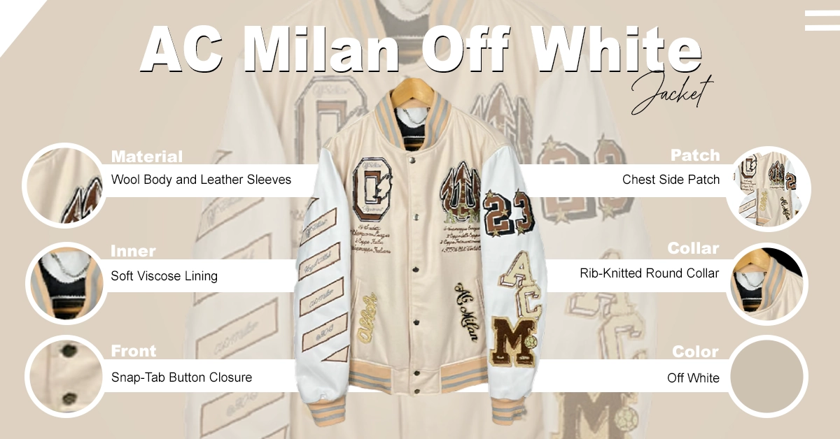 AC Milan Off White Jacket