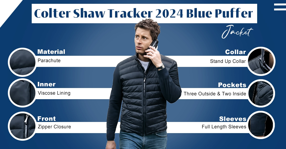Colter Shaw Tracker 2024 Blue Puffer Jacket